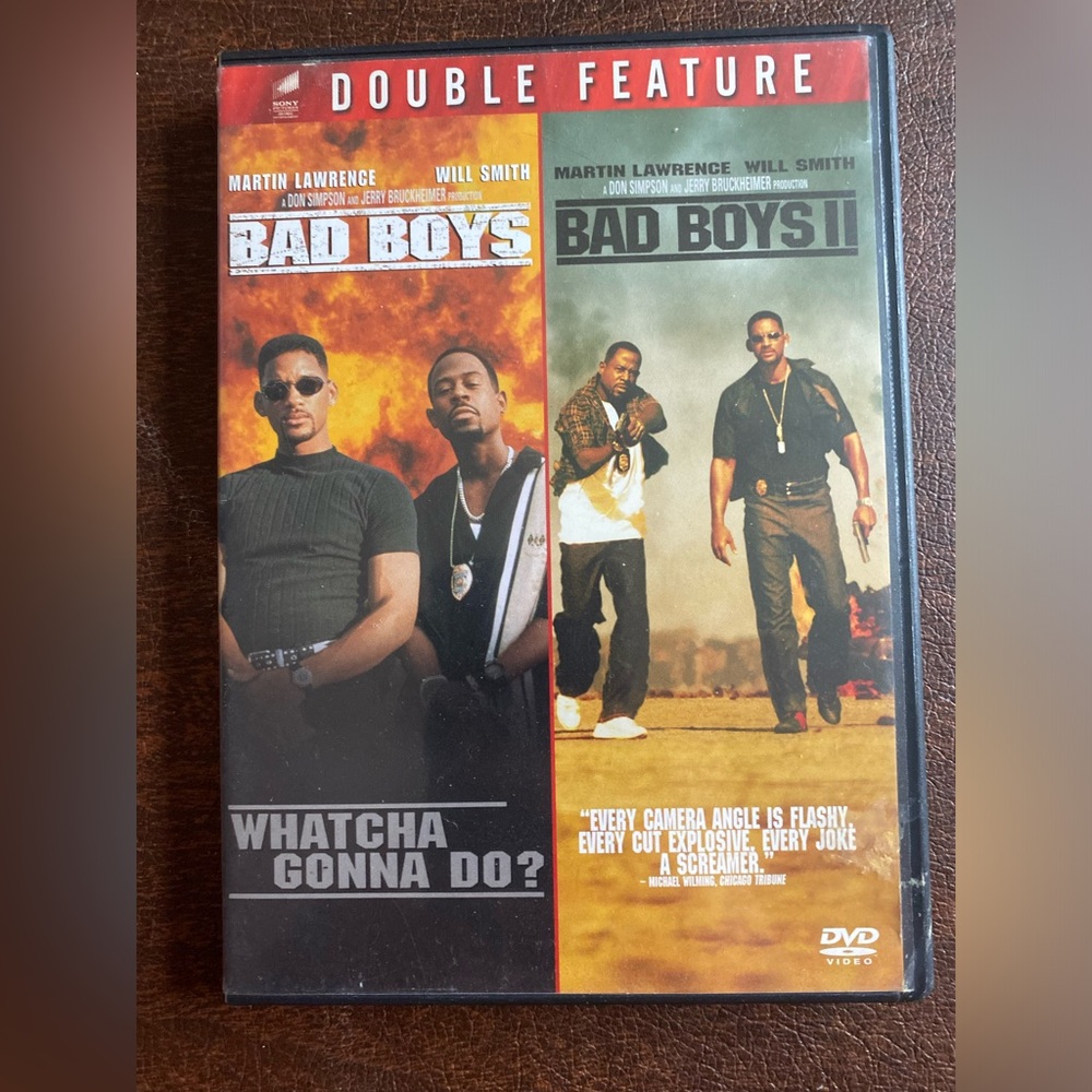 Bad Boys 1 and 2 DVDs